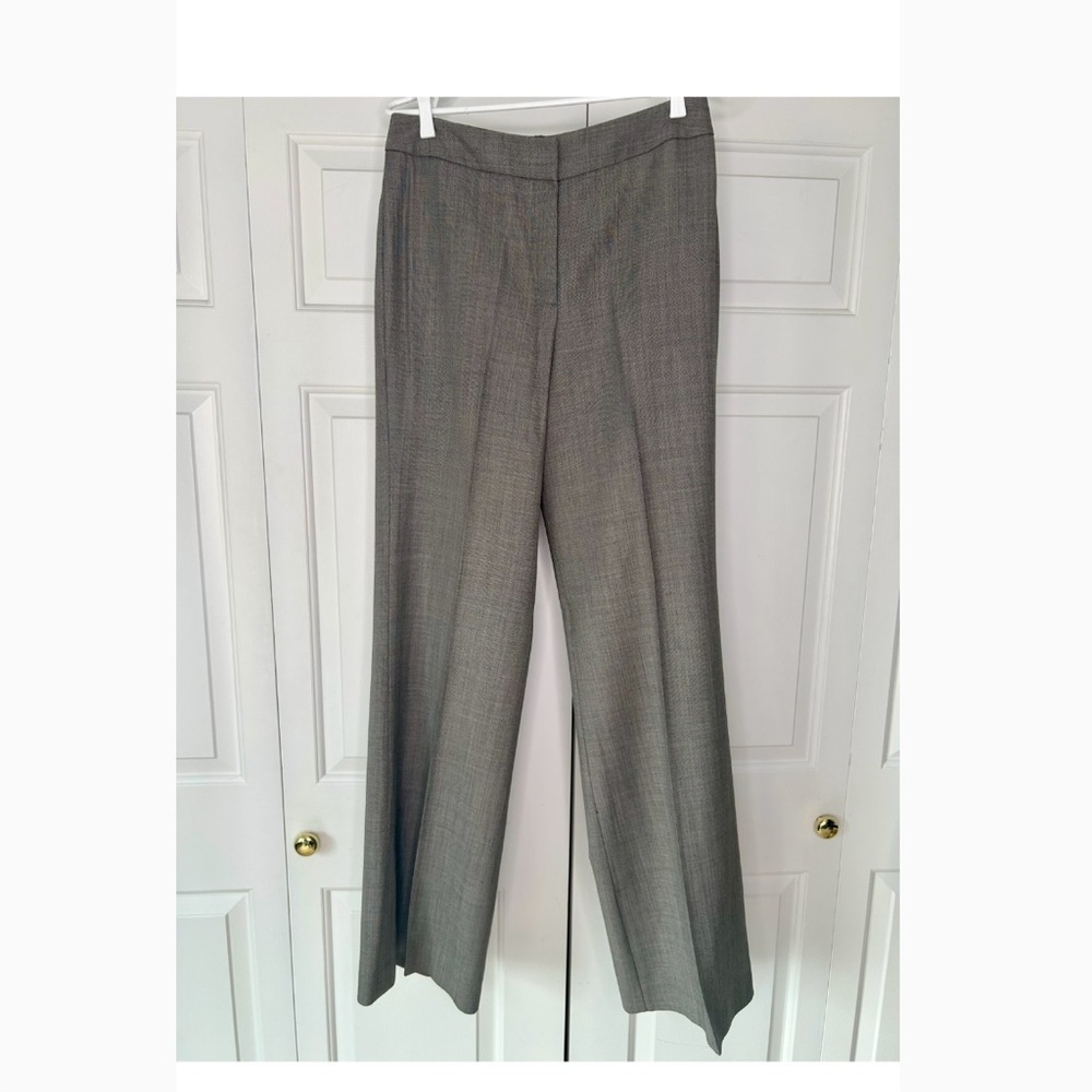 Jacob Grey Trousers- Wool Blend with Stretch Size 8